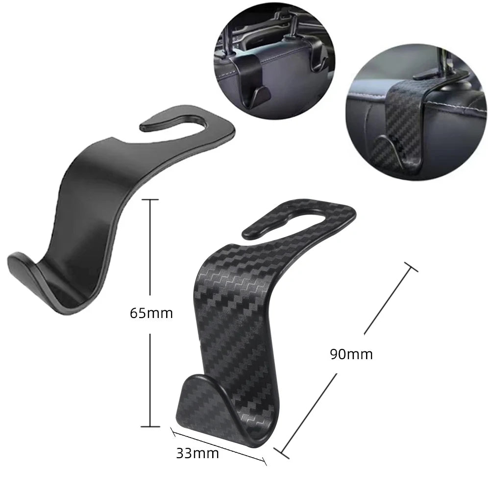 1/2/4Pcs Universal Auto Seat Headrest Hook Storage Hanger Car Vehicle Back Seat Organizer Holder Clip Car Interior Accessories