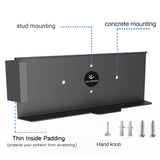 Monzlteck Wall Mount For PS4 Slim, All Metal Vertical Hanging on Wall Space Saver Easy to Install