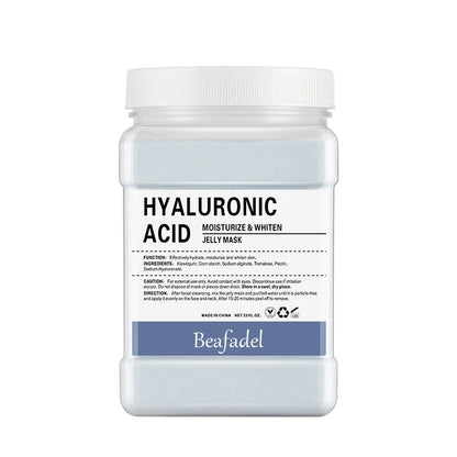 Mascarilla de hidrogelatina suave de 650 g en polvo, mascarilla de hidrogelatina casera, exfoliante con ácido hialurónico, mascarilla facial de rosas para el cuidado de la piel.