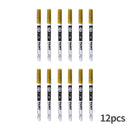 Fine tip permanent Paint Marker Pen DIY Paint Metallic Pen Permanent Gold SILVER Marker Touch Up,School Model Painting