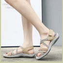 New 2025 Sports Sandals Rubber Velcro Large Size Women's Shoes Casual Comfortable Breathable Simple Summer Middle-Aged People