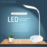 LED Table Lamp USB Chargeable 3 Color Stepless Dimmable Desk Lamp Touch Foldable Eye Protection Reading Night Light Rechargeable