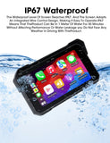 5" Portable Motorcycle Navigation GPS Wireless Carplay&Android Auto Moto Monitor IPX7 Waterproof Display Dual Bluetooth 5.0