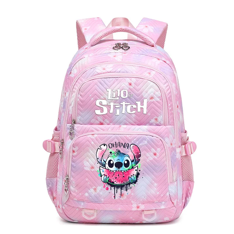 Mochila impermeable Disney Lilo Stitch para mujer, bolso de viaje para mujer, mochila escolar para adolescentes, mochila para libros