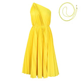 Vestido plisado de una pieza de talla grande para mujer de verano 2023, vestido informal holgado para fiesta, elegante y hermoso 