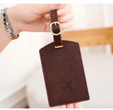 Fashionable new PU luggage tag, boarding pass for overseas travel, luggage tag, anti-loss name card, luggage tag