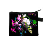 Carteira Portfel Men Wallet Women Cartera Mujer Female Short Cute Flower Zero Wallet Simple Fashion Card Bag Coin Purse Key Case
