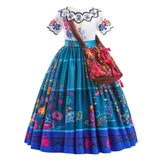 Mirabel Encanto Costume For Girls Carnival Halloween Costumes Kids Birthday Party Princess Girl Cosplay Dress Suits Evening Gown