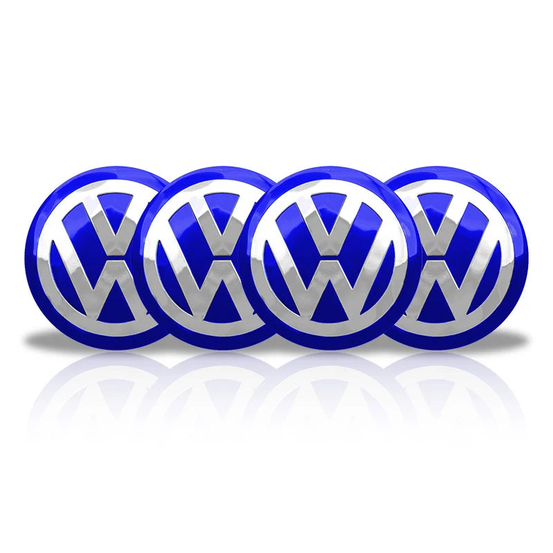 4PCS 56MM 60MM 65MM Car Wheel Hub Center Caps Badge Sticker Rim Cover Auto Decal  Emblem Accessories