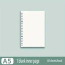60 Sheets Notebook Refill Notepad Loose Leaf Binder Paper A4/ B5/A5 Blank/Grid/Lined Notebooks Writing Pads Office School