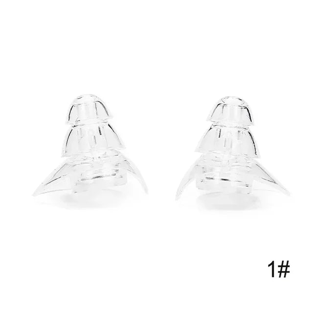 Silicone Ruído Cancelando Tampões, Tampões para Dormir, Estudo, Concerto, Seguro, Redução de Ruído, Proteção Orelha, 1 Par