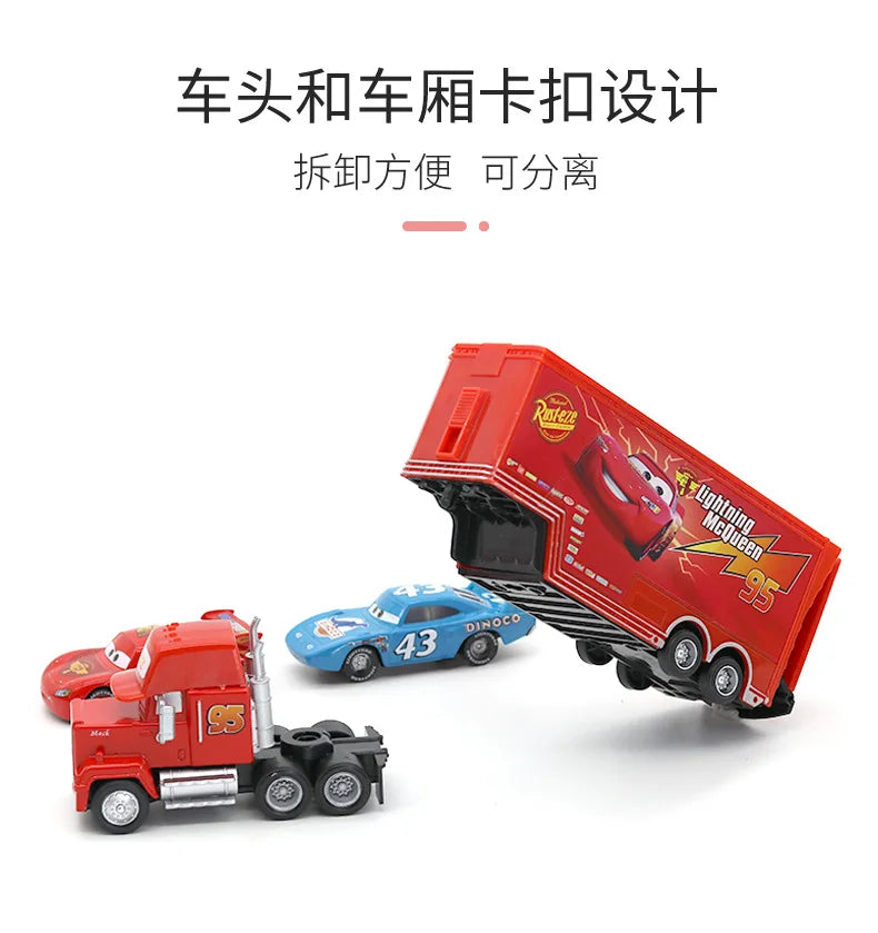 Disney Pixar Cars 3 Metal Diecast lightning McQueen Mater Champion Car Model Toy Gift Set Jackson Uncle Truck Boy Birthday Toys