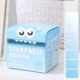 Mr. Paper 6Style 105Sheets/roll Pull-out Sticky Notes Student Stationery Sticky Notes Transparent Color Sticky Notes