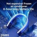 Xiaomi 8000mAh USB Hanging Neck Fan Portable Bladeless Mini Rechargeable Mute LED Digital Display Electric Air Cooler Handheld