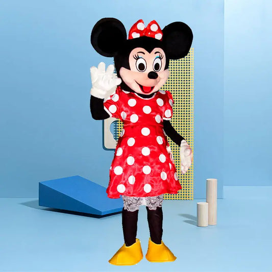 Disney Mickey Minnie Mouse Mascot Costume Anime Cartoon Character Cosplay Clothes Stitch Winnie Bear Party Halloween Adult Gift