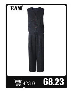 EAM - Minifalda negra con cinturón y pedrería irregular, cintura alta, para mujer, tendencia de moda, primavera otoño 2025, JY75801