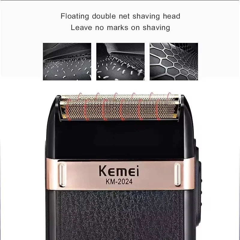Kemei KM-678 KM-2024 KM-2628 Professional Electric Hair Clippers Beard Clipper Rechargeable Men's Shaver Hair Trimmer Kit