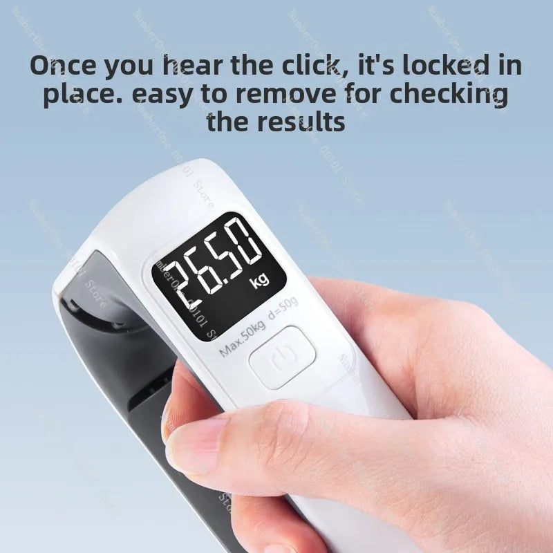 Portable Electronic Scale | High Precision 50kg Express Scale, Small Portable Luggage Weigher