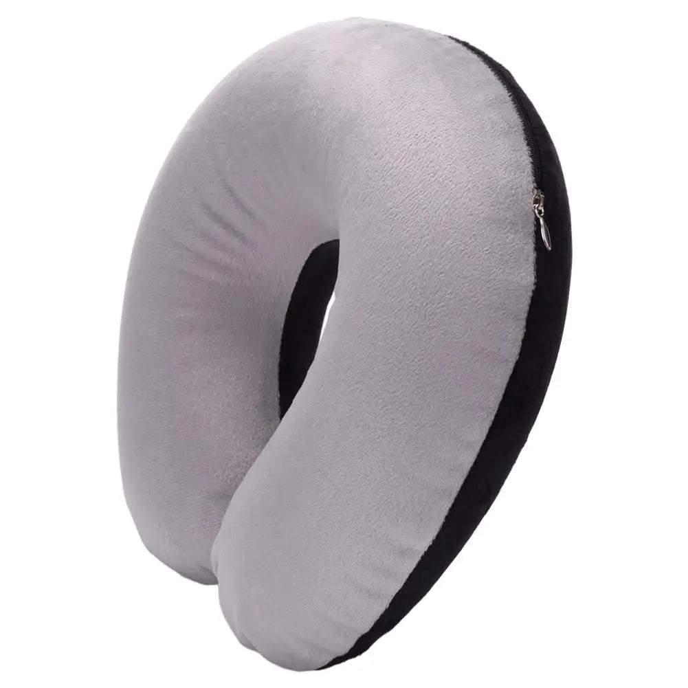 Almohada de cuello en forma de U, inflable, para aliviar la fatiga, para viajes, reposacabezas de vuelo, cojín para dormir en forma de U para avión.