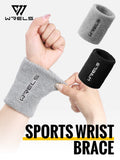 WRELS Wristbands Terry Cloth Moisture Wicking for Sports Tennis Gym Work Out Wristbands Sweatbands Absorbent Wrist Sweat Bands