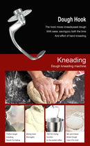 Electric Kitchen Mixer, Stainless Steel Bowl with Dough Hook, Whisk & Blender, Food Blender for Baking, Cake & Cook