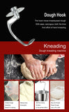 Electric Kitchen Mixer, Stainless Steel Bowl with Dough Hook, Whisk & Blender, Food Blender for Baking, Cake & Cook