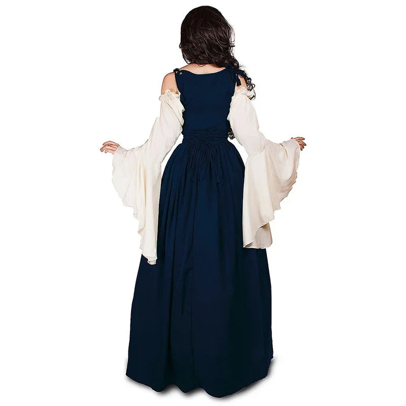 Medieval Punk Dress Cosplay Halloween Costumes Women Palace Carnival Party Disguise Princess Female Victorian Vestido Robe