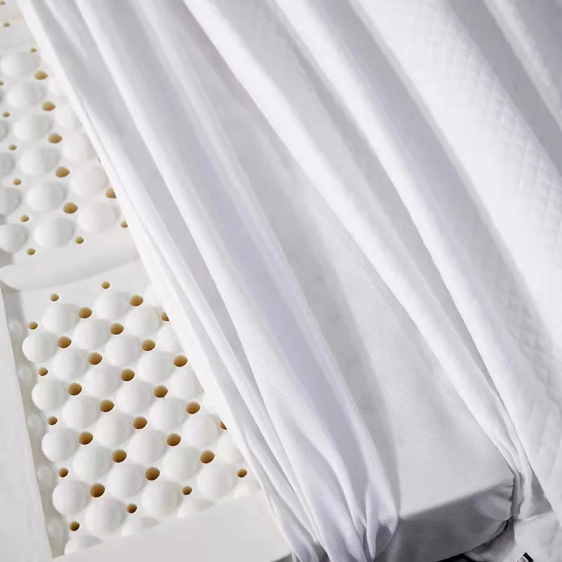 Natural Latex Mattress Topper Natural Rubber Mattress Home Dormitory Soft Cushion Mat Queen Size Medium Firmness Bed Pad Durable