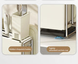 Kitchen Knife Rack Wall-mount Cutting Board Storage Racks Household Multifunctional Countertop Chopping Board Storage Rack
