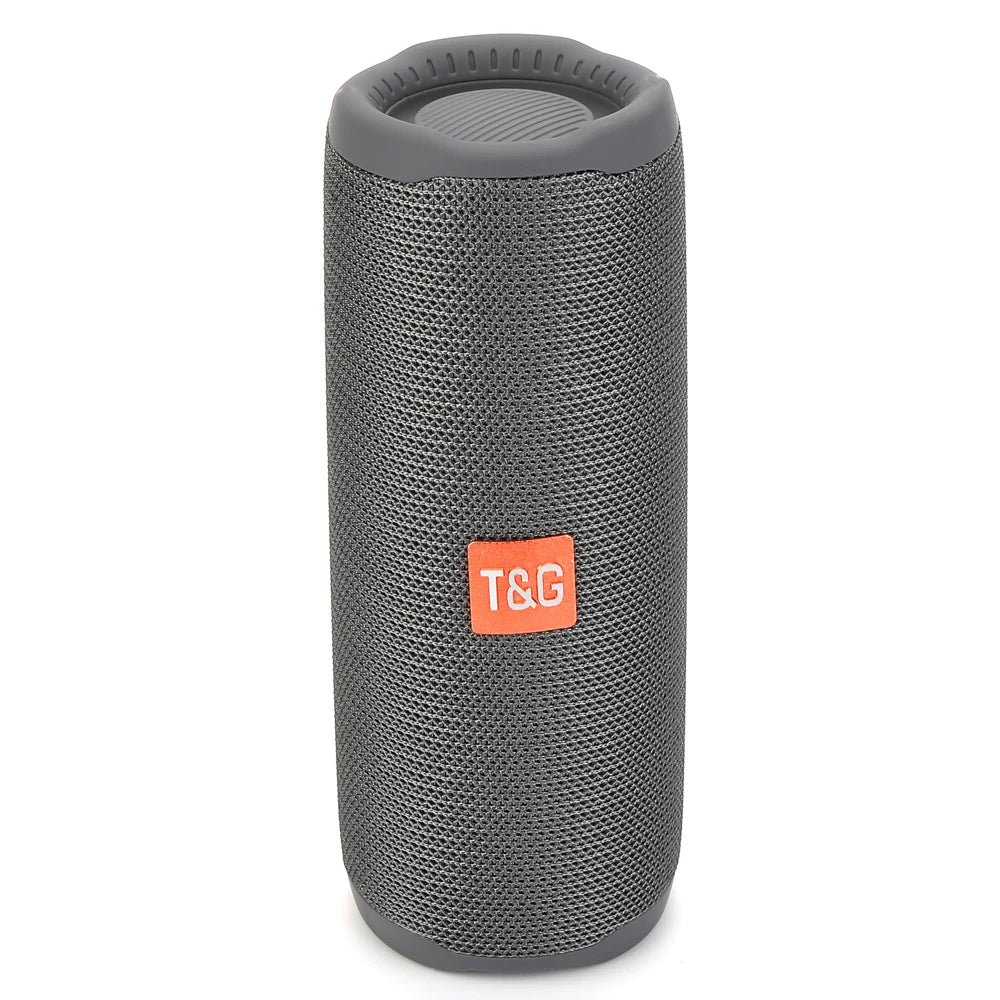 Altavoz portátil Bluetooth TG365, subwoofer inalámbrico LED de doble bajo, resistente al agua, columna para exteriores, radio FM, AUX, BT, TF, reproductor de música