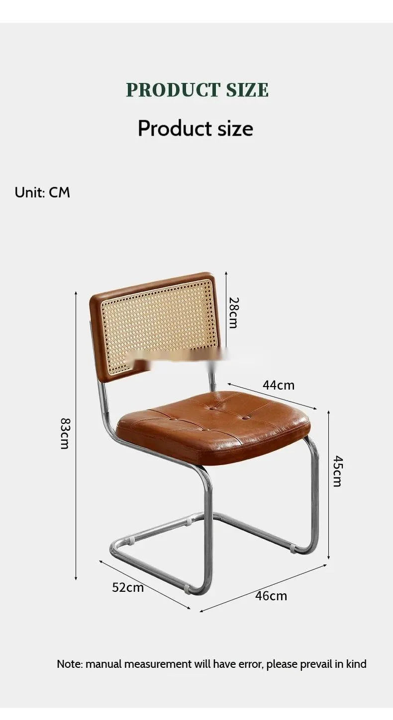 Kitchen Office Outdoor Dining Chairs Modern Luxury Salon Relax Cesca Chair Restaurant INS Sillas Para Comedor Furniture WK50DC
