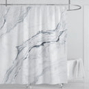 Cortina de ducha impermeable de mármol, cortina de ducha impermeable para decoración de baño, cortina de ducha impresa, lavable, con ganchos