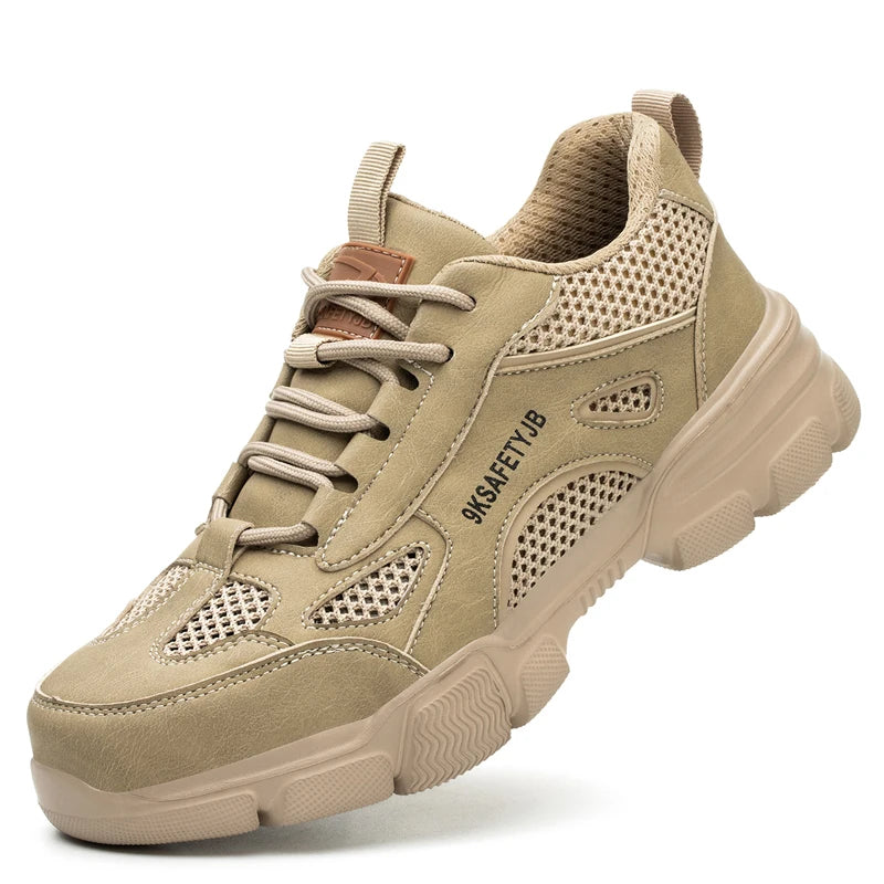 Lightweight Safety Shoes Men Women Work Shoes Steel Toe Cap Working Boots Sneakers Man Women Breathable Shoes Tactical Boots