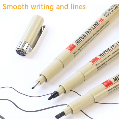 Manga Markers Needle Pen Art Hand-painted Hook Line Pen Sketch Pens Stationery Set Art Supplies School Supplies Art Sakura Pen