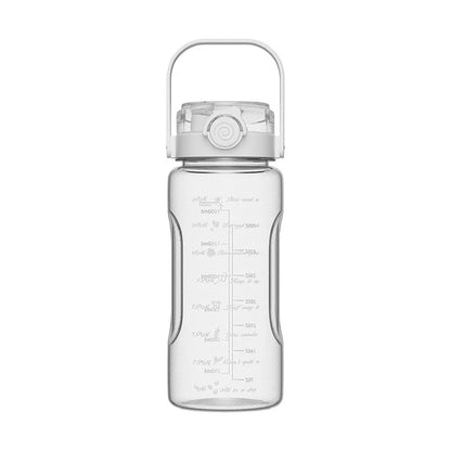 1.5L-2L Summer Large Capacity Kettle, Double Drinking Cup, Outdoor Sports Fitness Water Bottle, Straw Cup Drinking Utensils