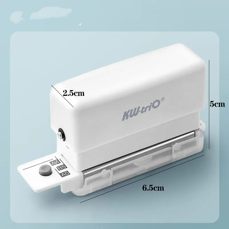 Mini 6-Hole Punching Machine DIY Book Page Stitcher Paper Binding Punch Planner Loose Leaf Paper Hole Puncher Office Stationery