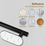Soporte para papel de cocina de acero inoxidable, sin agujeros, cocina, baño, inodoro, estante de almacenamiento alargado, Portarrollos de papel higiénico adhesivo