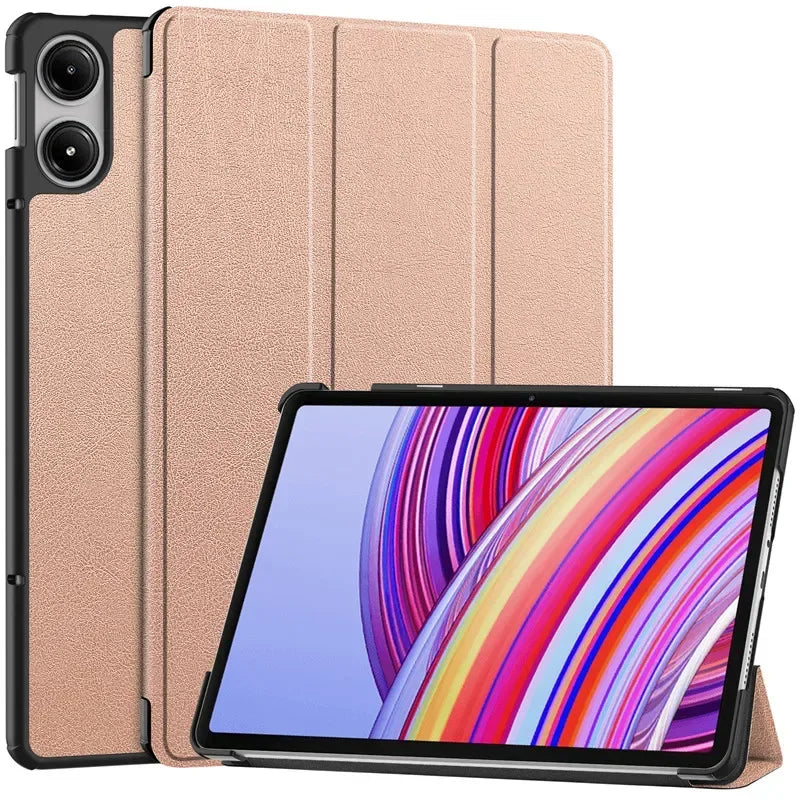For Xiaomi Redmi Pad Pro 2024 Tri-Folding Flip Stand Case Funda for Red Mi Pad Pro 12.1 Tablet with Auto Sleep Cover