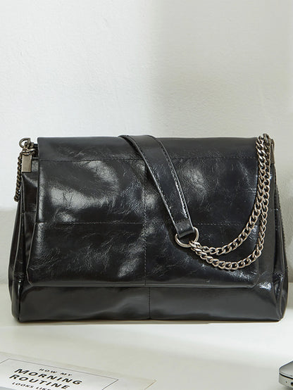 Large Capacity Commuting Bag 2024 New Spring/Summer Women's Chain Tote Bag, High-End and Fashionable Single Shoulder Underarm Ba
