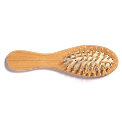 Hair Comb Air Bag Massage Wood Bamboo Air Cushion Comb Anti-static Pet Hair with Hand Salute   Produtos Pet  Grooming