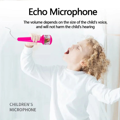 Kids Microphone with Stand Karaoke Song Music Instrument Toys Brain-Training Educational Toy Birthday Gift for Girl Boy