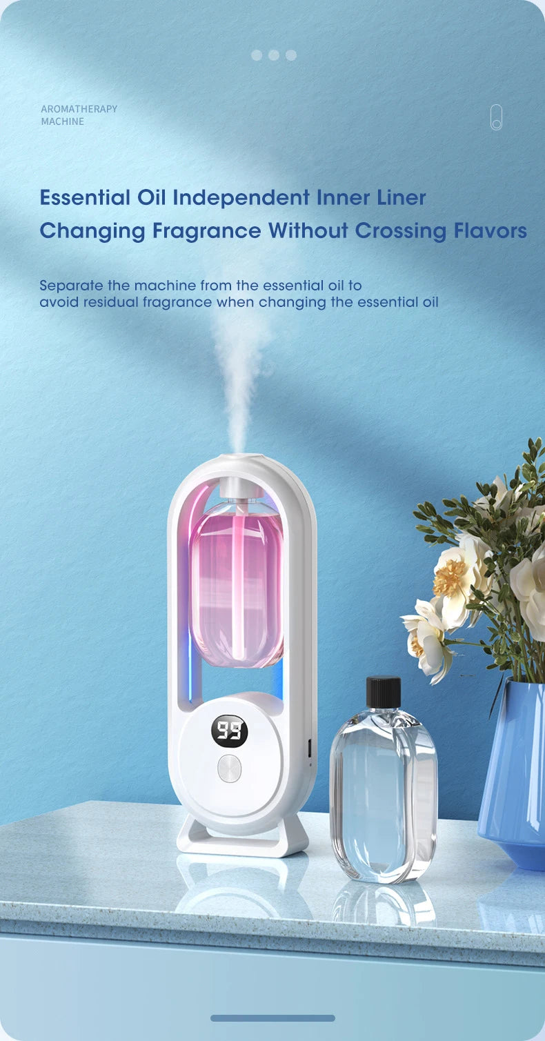 Automatic Home Fragrance Machine Essential Oil Diffuser Nebulizer Perfume Scent Machine for Kitchen and toilet deodorization