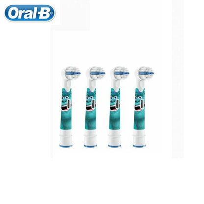 Recambio de cabezales de repuesto para cepillo de dientes eléctrico Oral B EB10 Kids, con cerdas suaves y cabezal redondo pequeño, ideal para limpieza dental de Spiderman y Frozen.