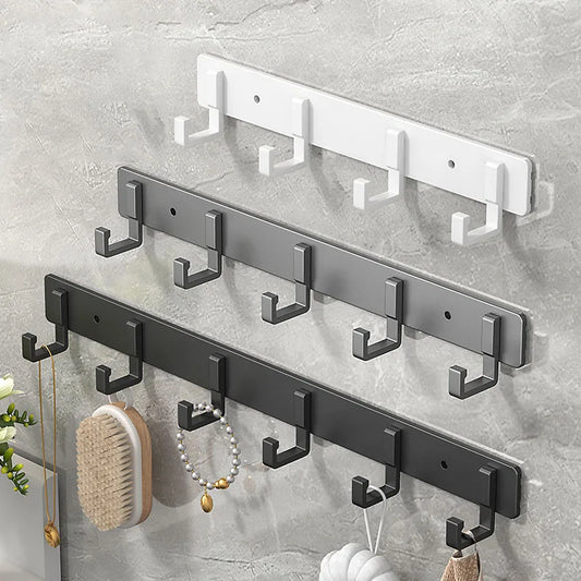 Hook strong adhesive wall-mounted towel bathroom wall without punch kitchen bathroom clothes hanger load-bearing adhesive hook