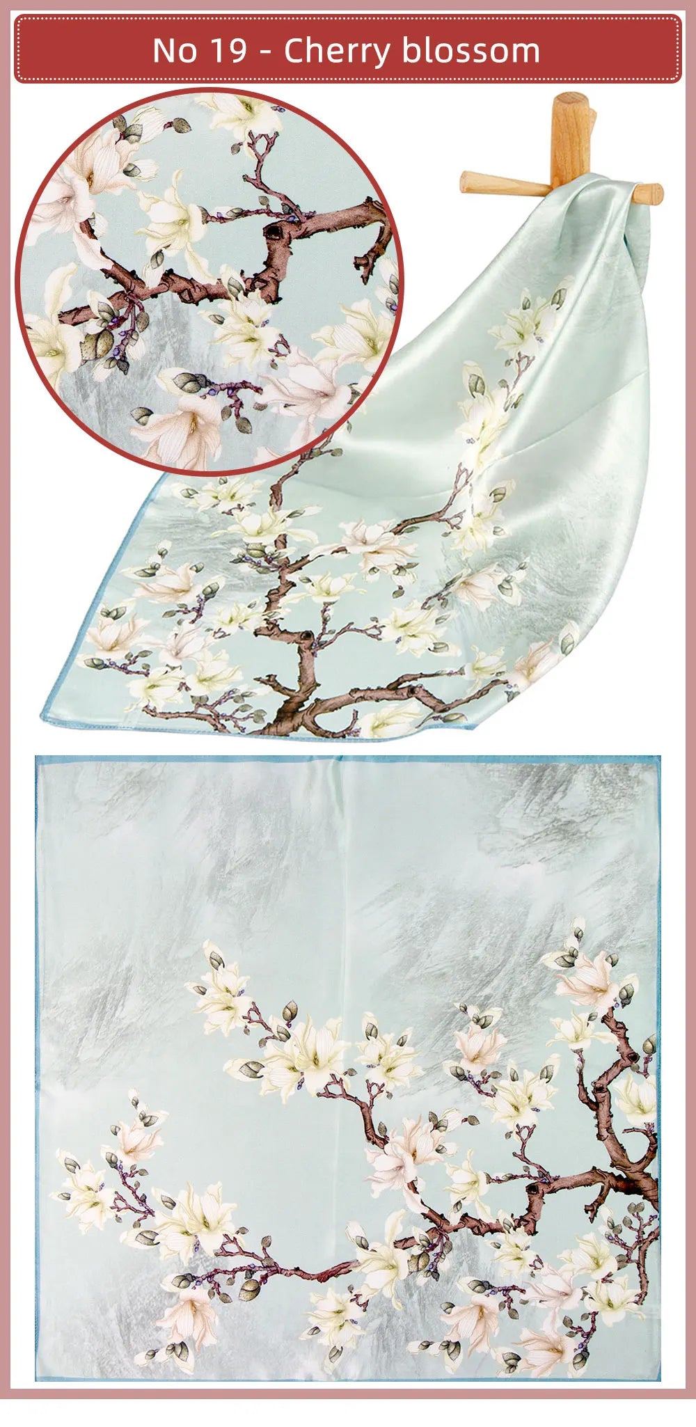 Pañuelo de seda 100 % pura para mujer, pañuelo para la cabeza, pañuelo de seda natural para niño, pañuelo de bolsillo superior para hombre.