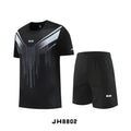 Fitness Clothes Ice Silk Quick Drying T-shirt Suit Men Short Sleeve Running Sportswear Shorts Tracksuit Gym Sports Training Sets