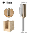 6mm Shank CNC Straight Bit Flush Trim Single Double Flute Router Bit Tungsten Carbide Milling Cutter Woodworking Tools