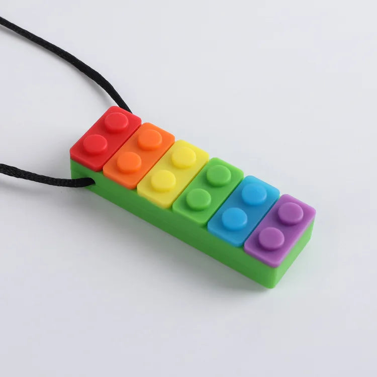 Silicone Baby Teether Toy, Colorful Toys, Christmas Teethers, Autism Sensory Chew, Oral Motor Therapy Tools, Teething Necklace