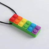 Silicone Baby Teether Toy, Colorful Toys, Christmas Teethers, Autism Sensory Chew, Oral Motor Therapy Tools, Teething Necklace