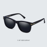 Fashion Square Polarized Sunglasses for Men, Driving, Fishing, Luxury Brand Designer UV400 Eyewear